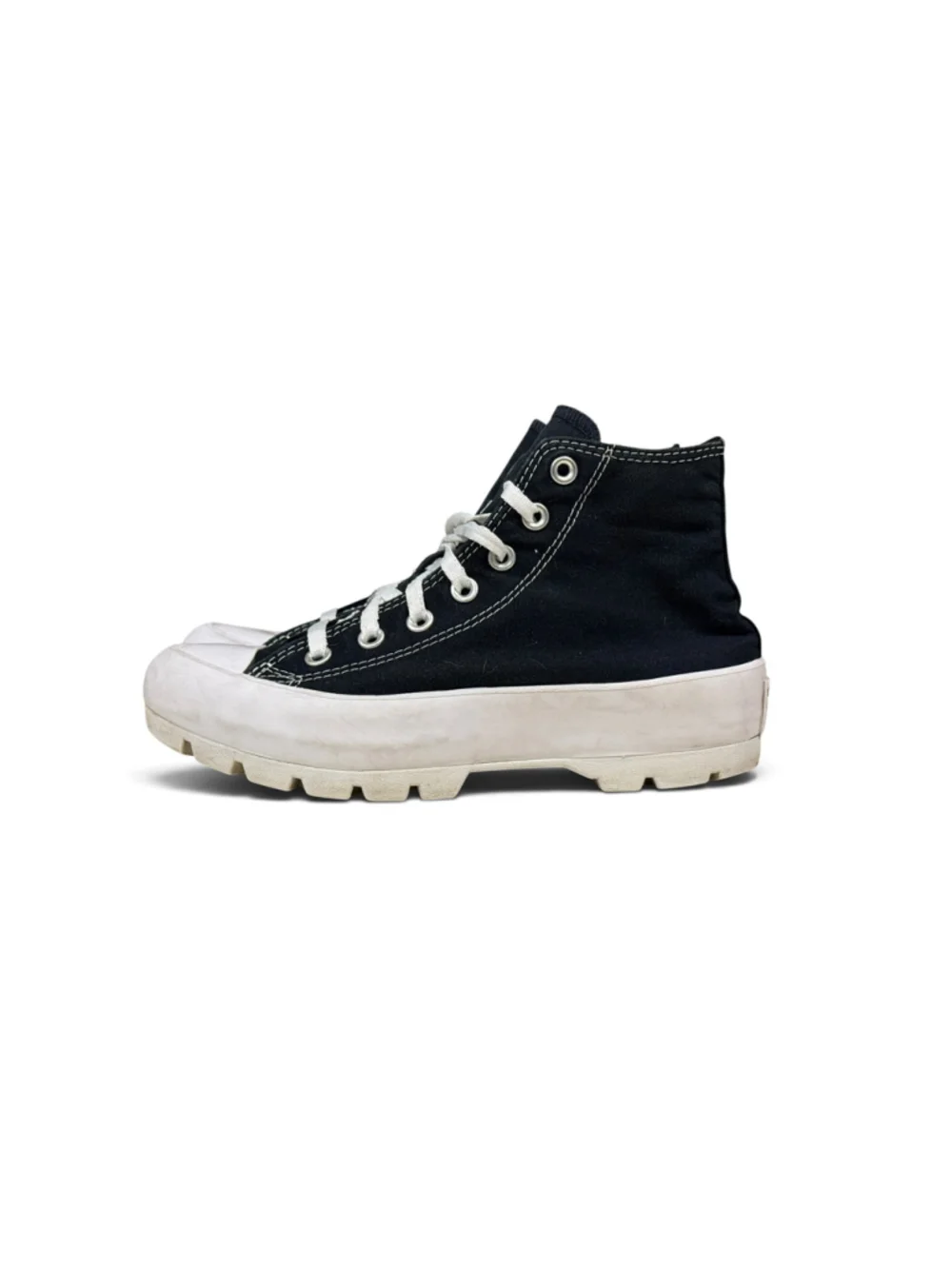 Converse Chuck Taylor All Star Lugged Hi Black Canvas Platform Women’s 7.5